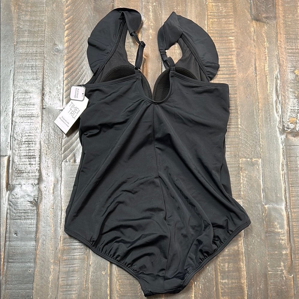 Time And Tru Ruffled One-Piece Bathing Suit - Picture 4 of 6
